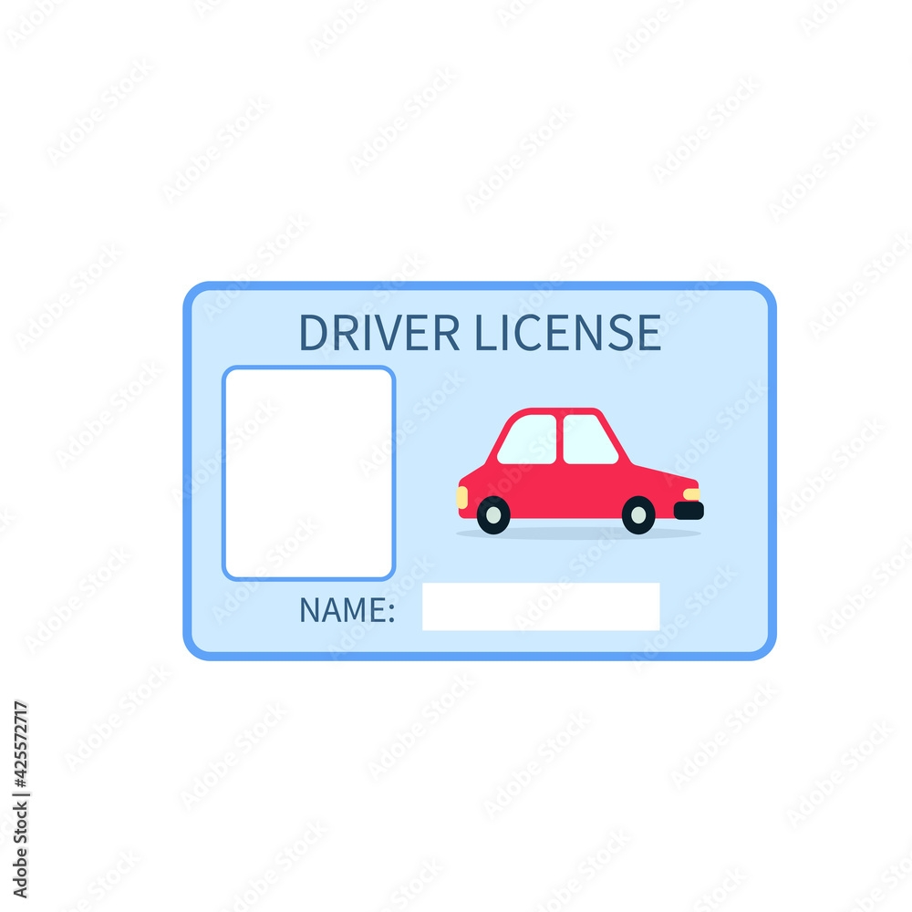 Kids Driving License Template Clipart Image Stock Vector Adobe 