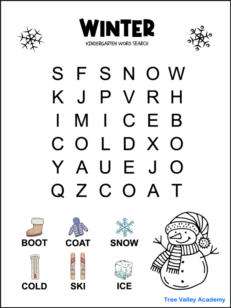 Free Printable Crossword Puzzles For Pre-K