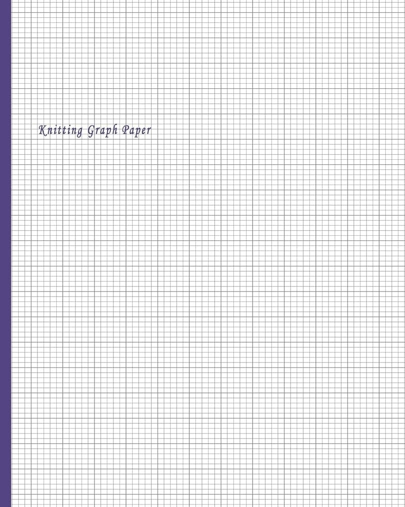 Knitting Graph Paper 4 5 Ratio Design Blank Knitter s Journal On 