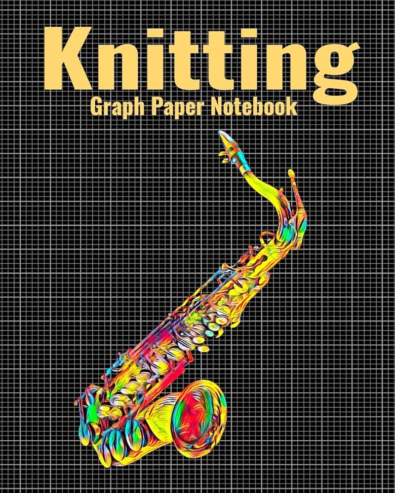 Knitting Graph Paper Notebook 4 5 Ratio Knitter s Journal With 