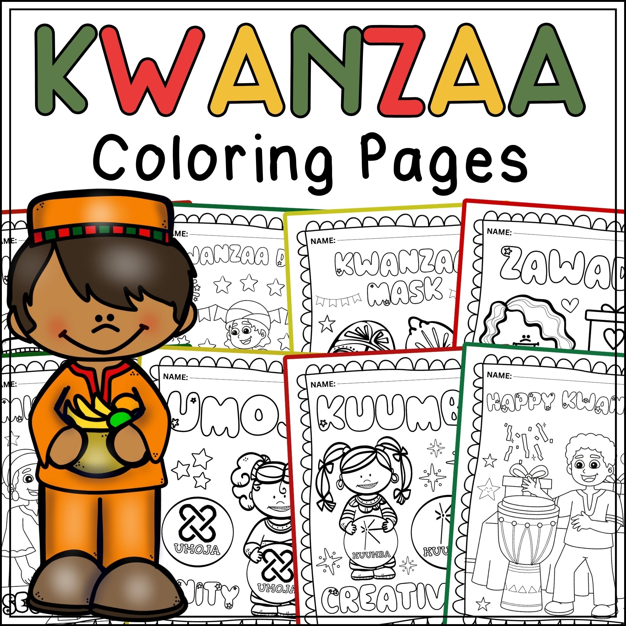 Kwanzaa Coloring Sheets Printable