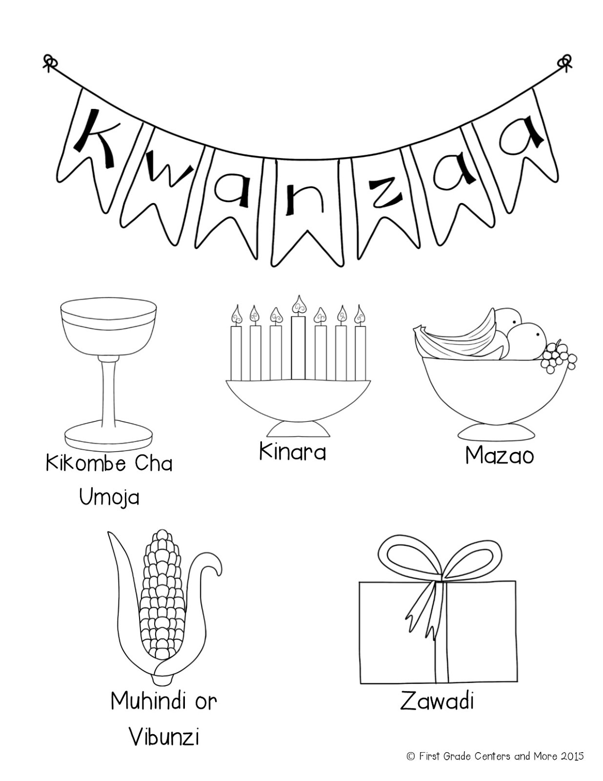 Free Printable Kwanzaa Worksheets