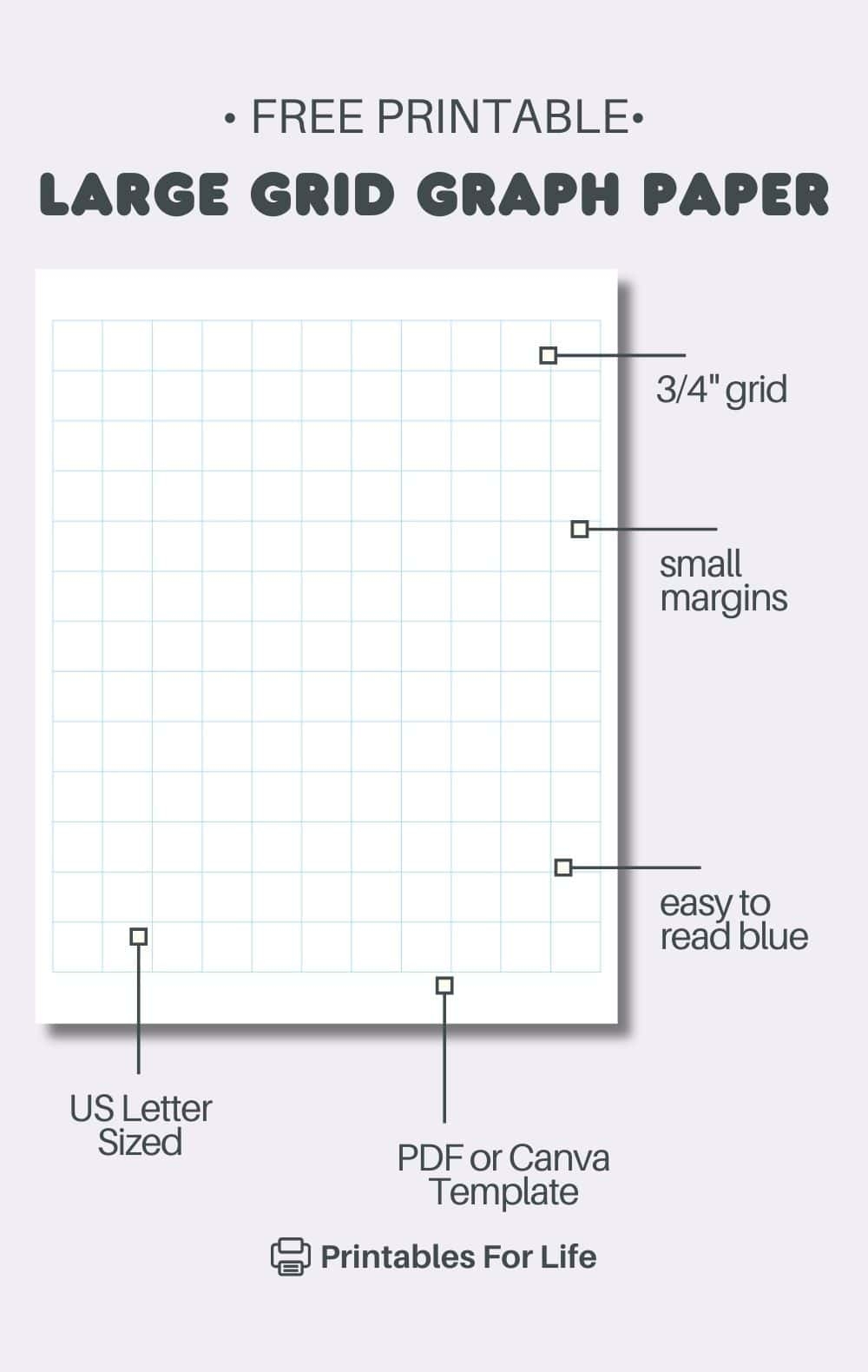 Large Grid Graph Paper Printable