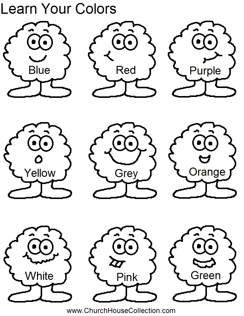 Free Printable Color Worksheets Preschool