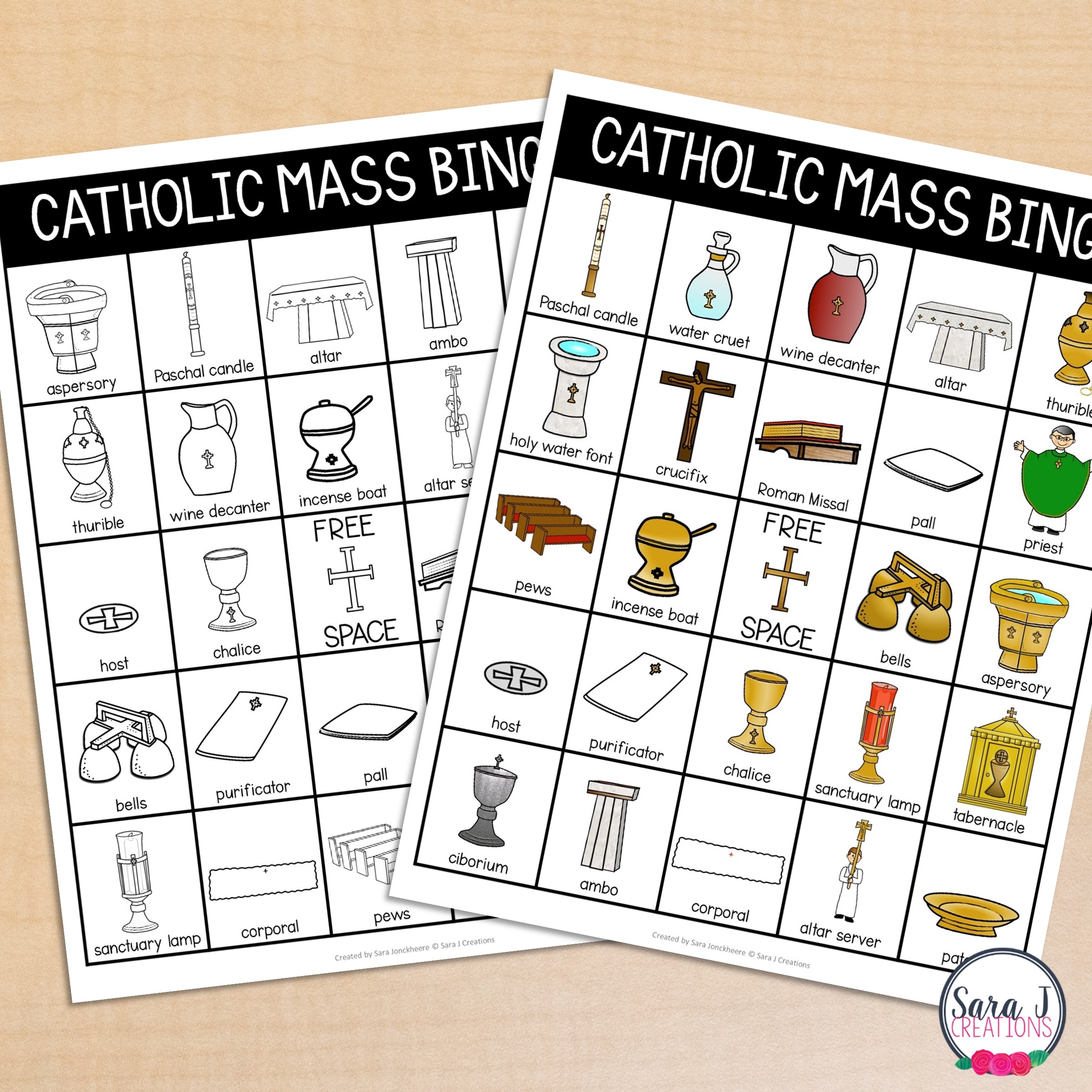 Catholic Mass Worksheet Free Printable