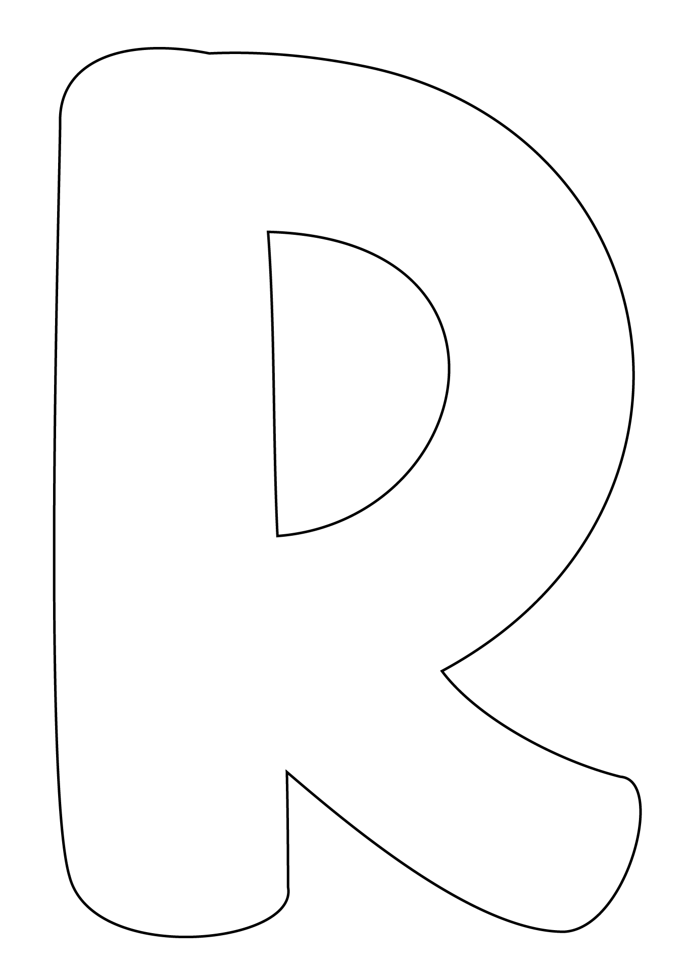 Letter R Template 10 Free PDF Printables Printablee