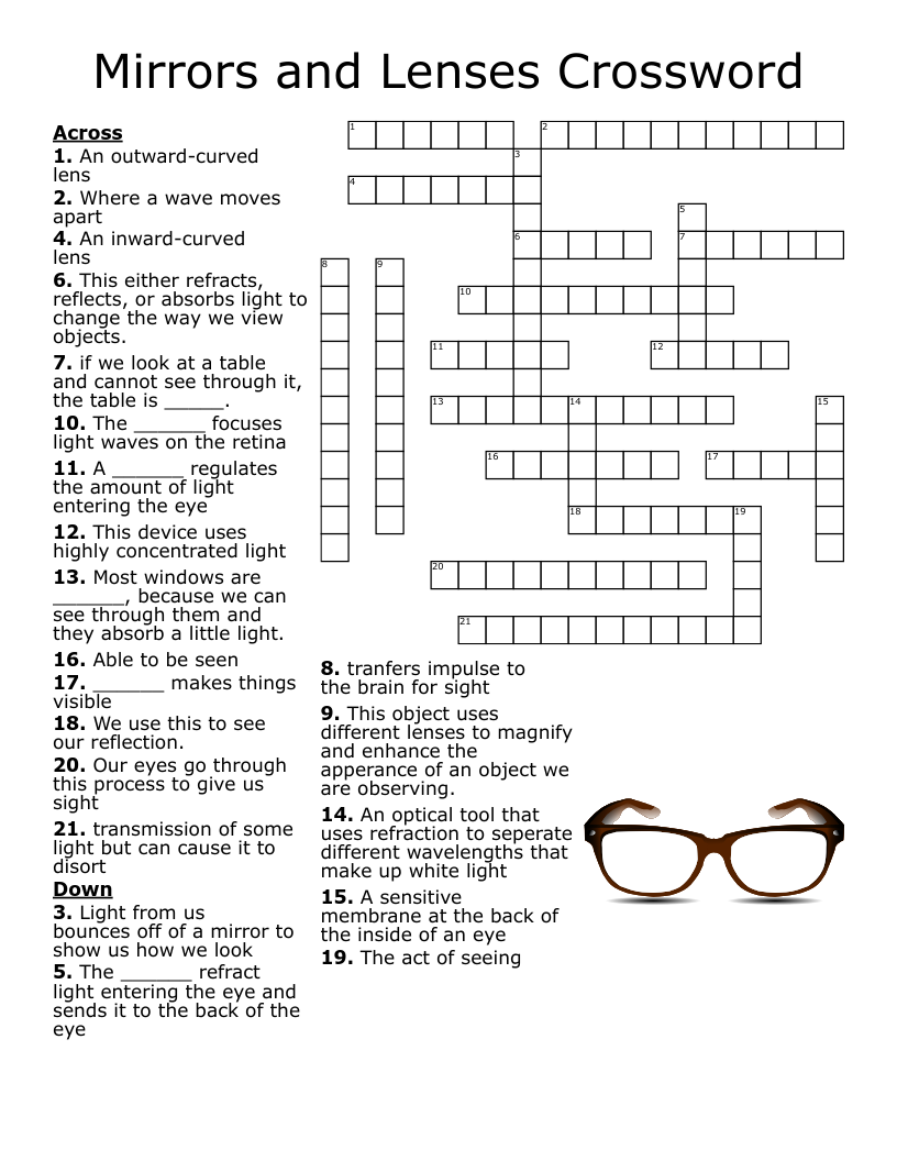 Light Crossword WordMint