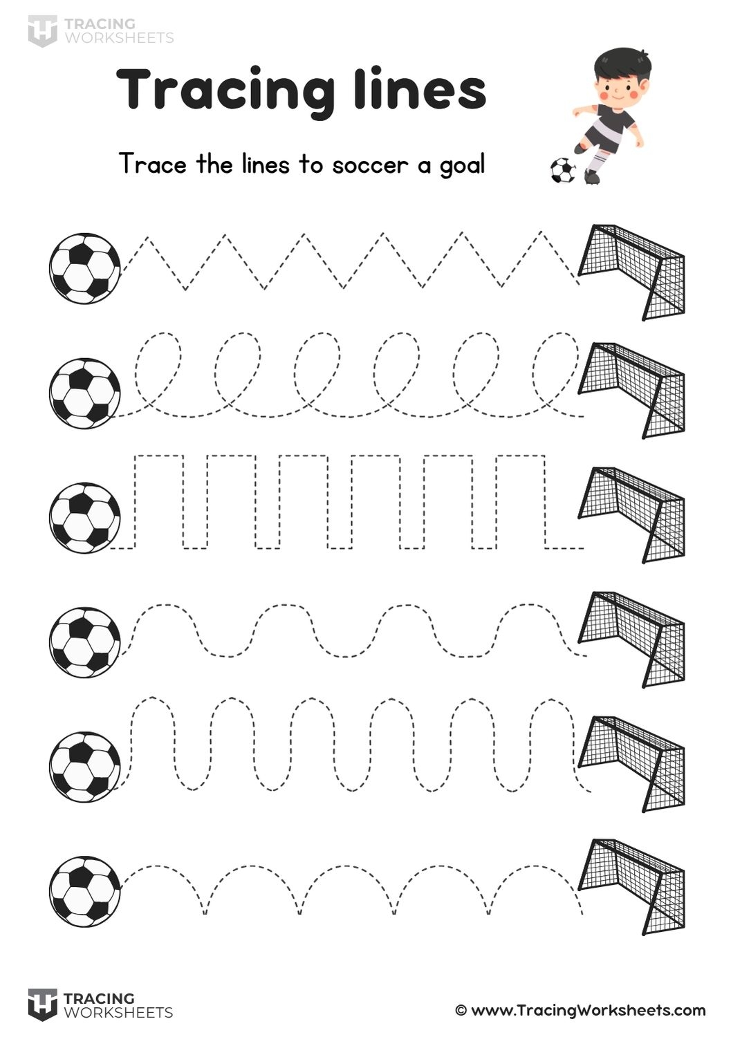 Line Tracing Worksheets Free Printable