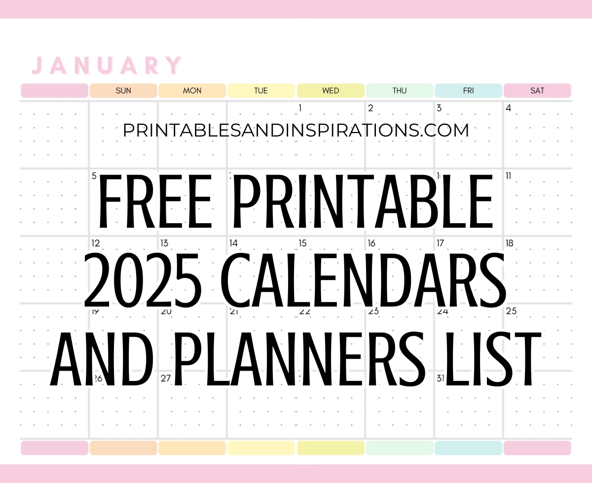 2025 Printable Calendar By Month Pdf