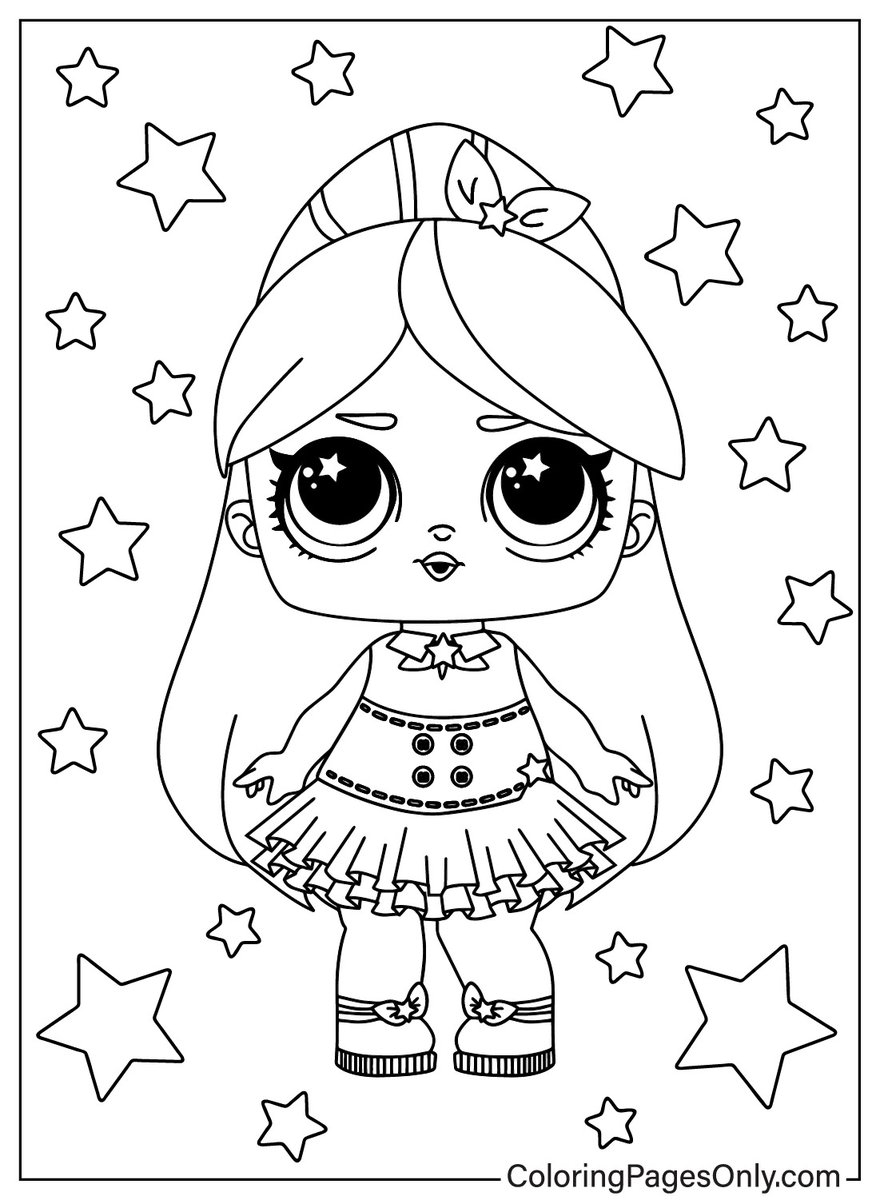 Lol Surprise Doll Coloring Pages Download And Print Free 