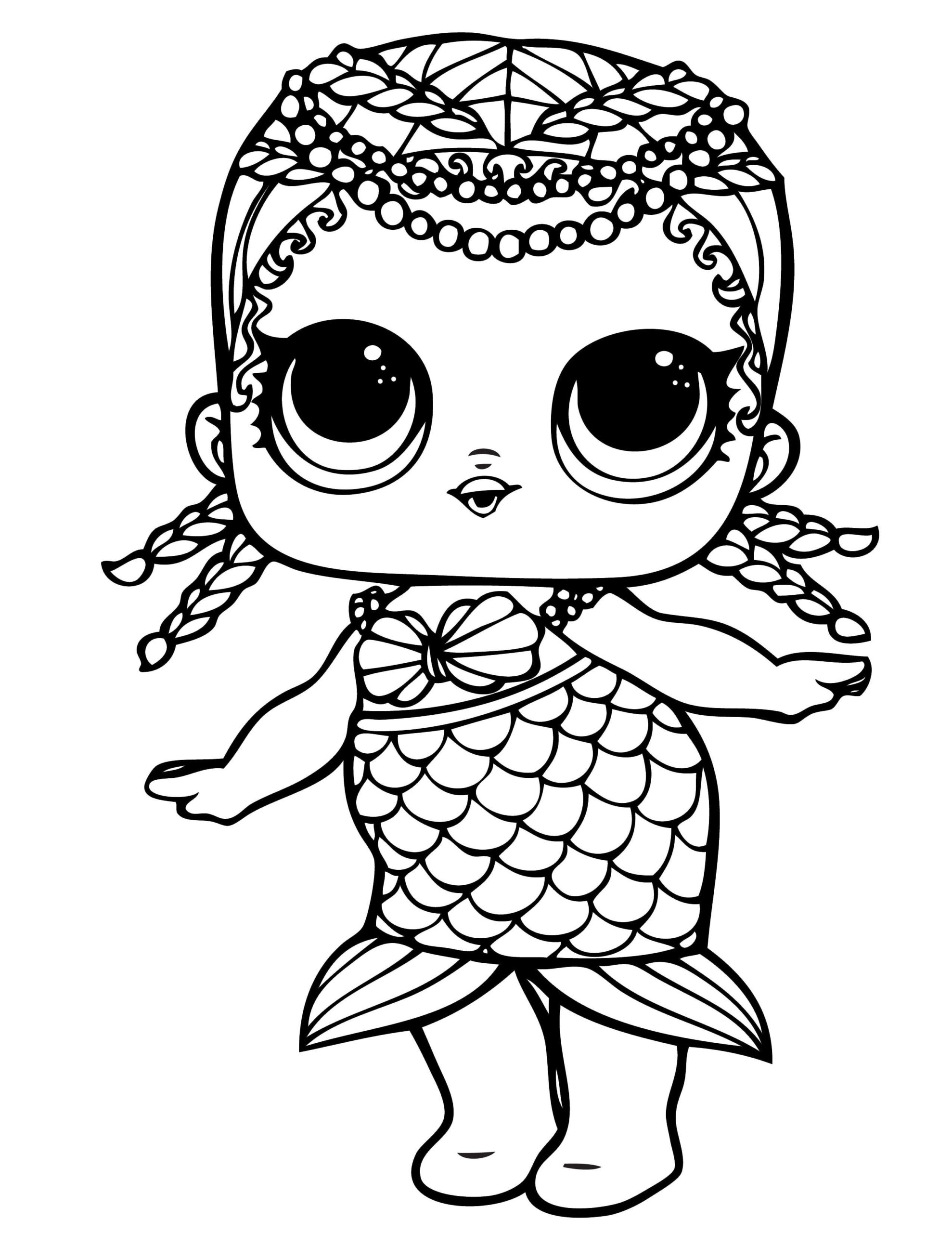 Lol Surprise Dolls Free Printable Coloring Pages Lol Doll Coloring 