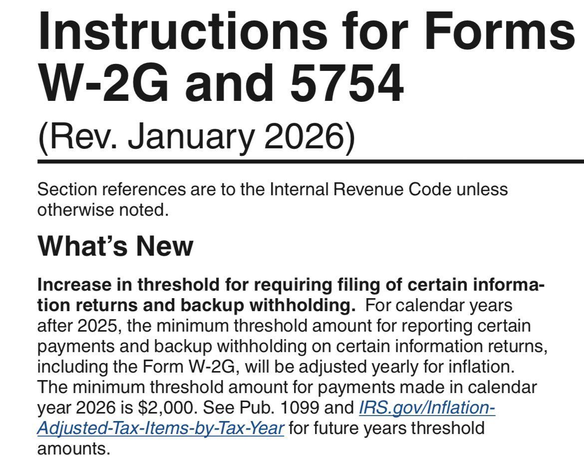 Looks Like The W2G Handpay Limit Is Officially 2 000 Effective 