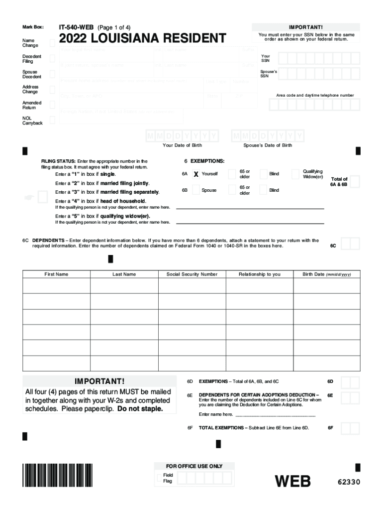 Louisiana Form L 4 Printable