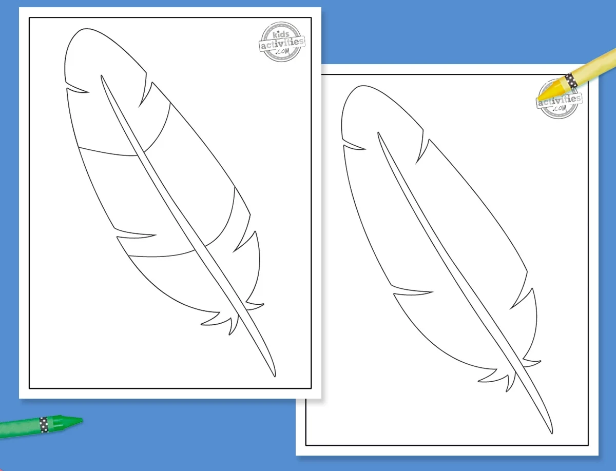 Free Feather Template Printable