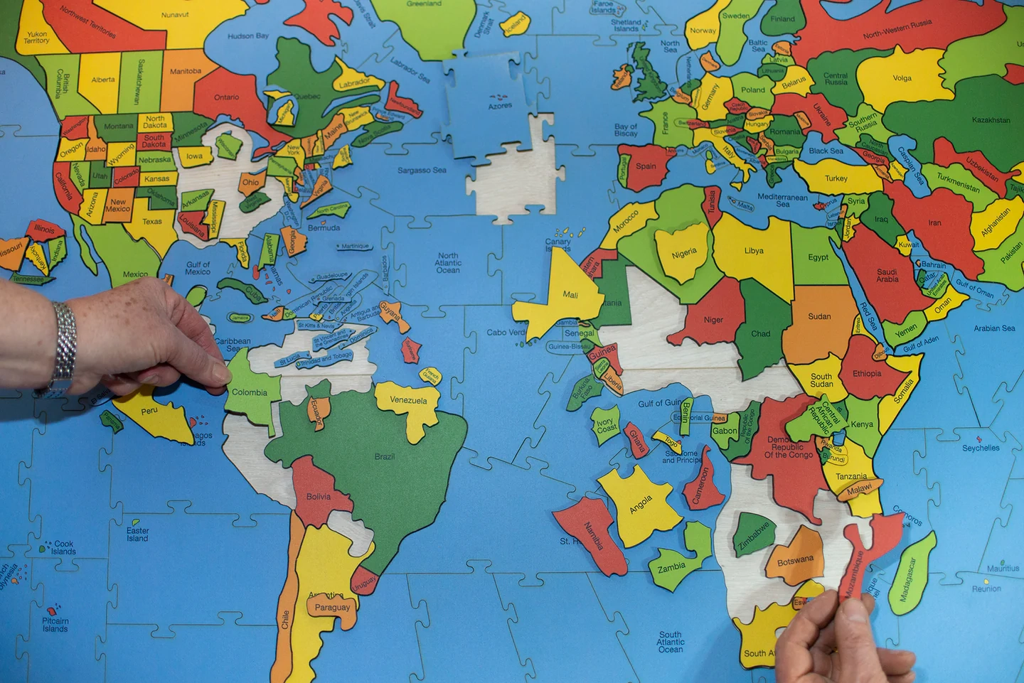 Map Of The World Puzzle HeirloomPuzzles