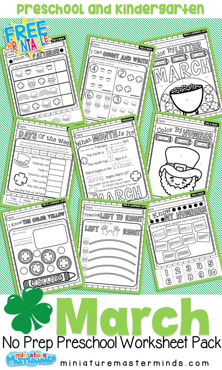 March Printable Activities Free