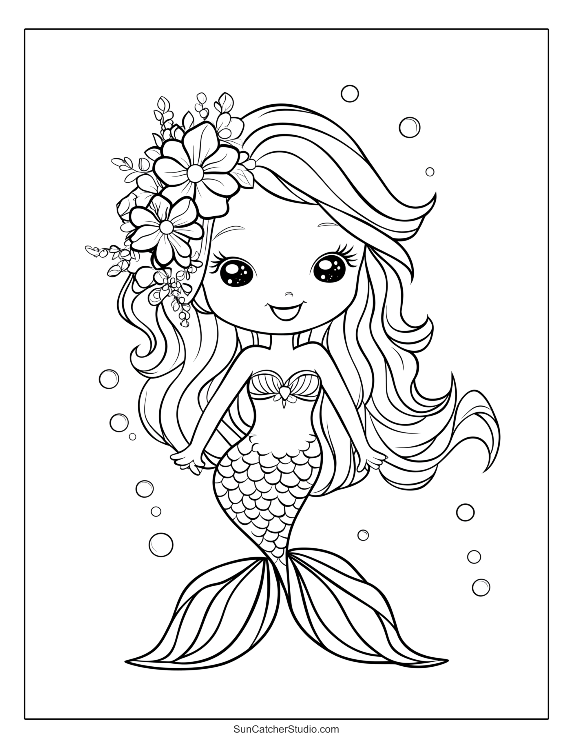 Mermaid Coloring Pages And Coloring Sheets Free Printables 