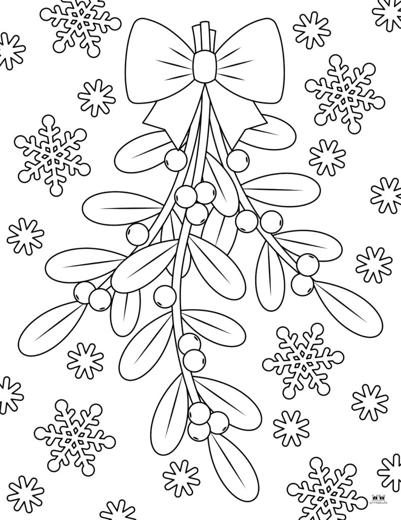 Mistletoe Coloring Pages amp Templates FREE Printabulls