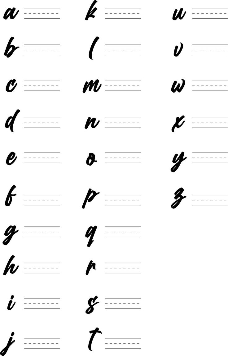 Modern Calligraphy Practice Sheets 7 Free PDF Printables 