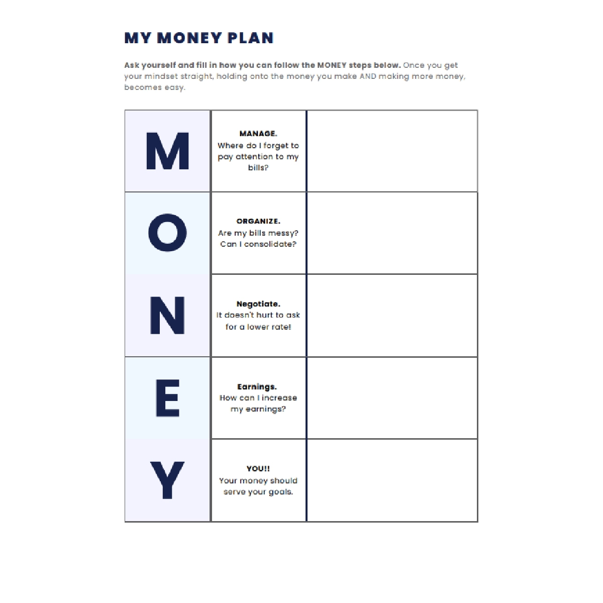 Money Matters A Free Printable Budget Planner To Master Your 