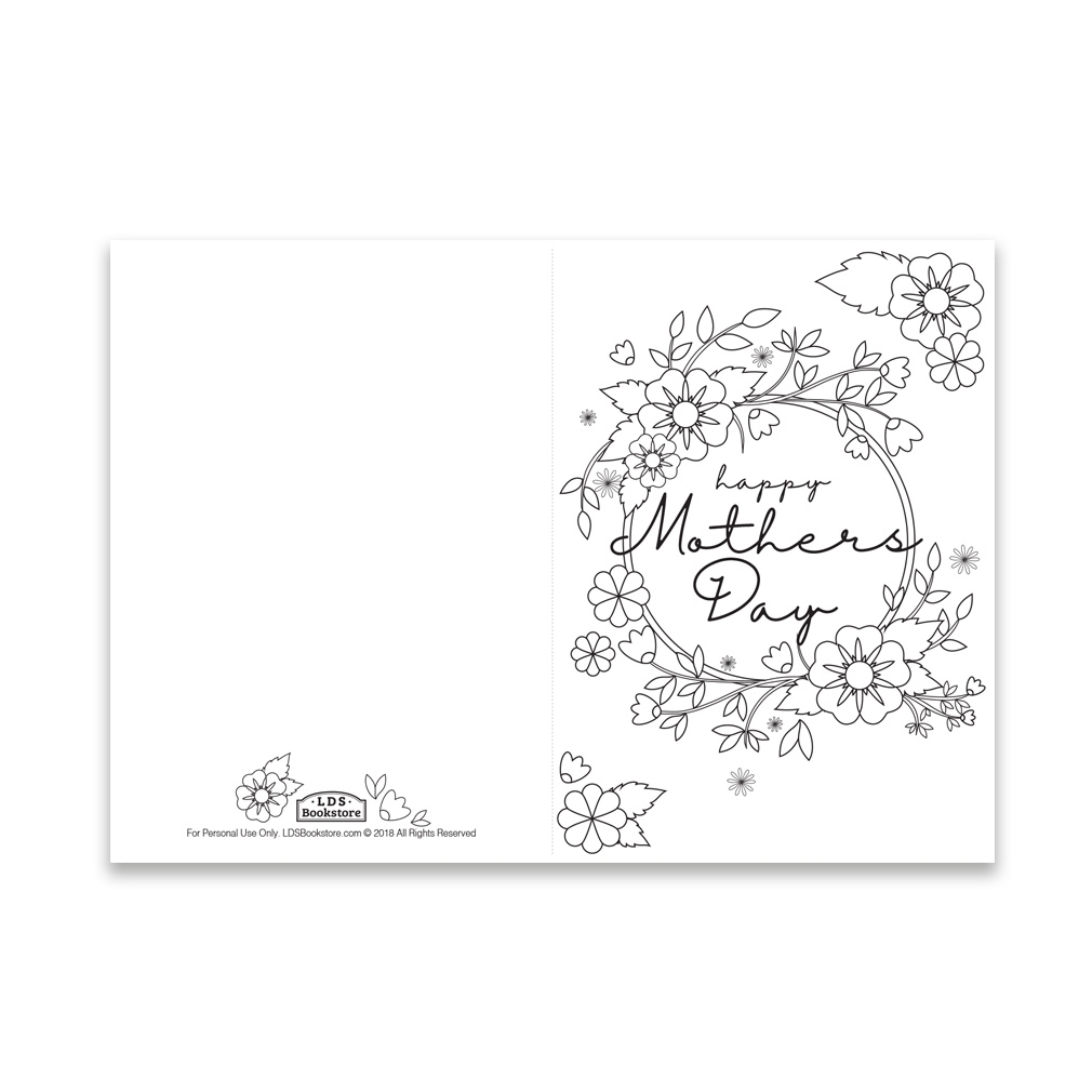 Printable Mother's Day Card Template