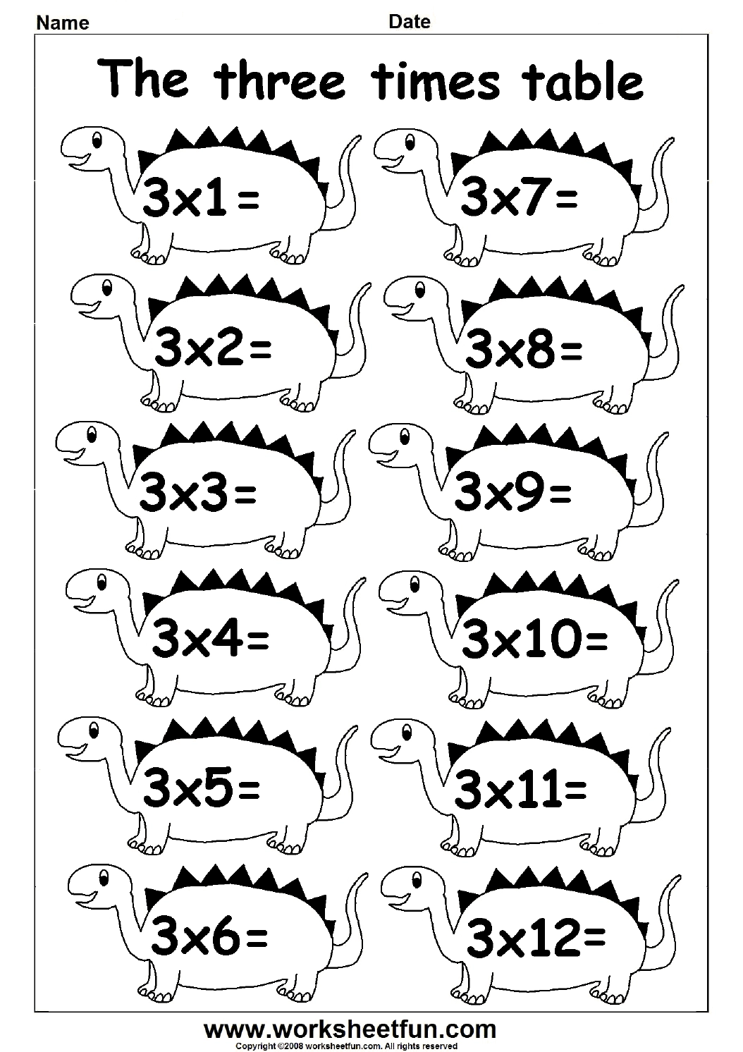 Multiplication Times Tables Worksheets 2 3 4 amp 5 Times Tables 