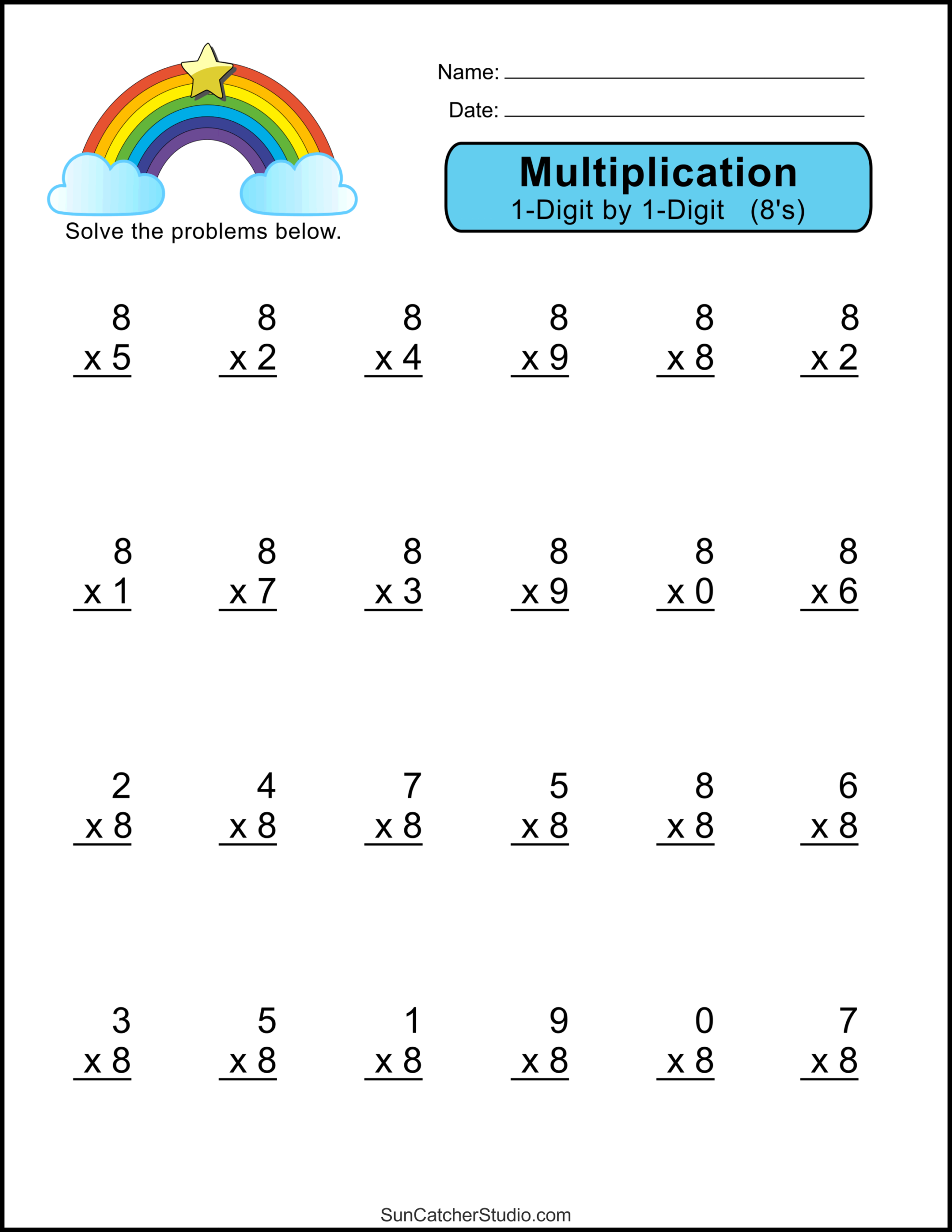 Multiplication Worksheet Printable
