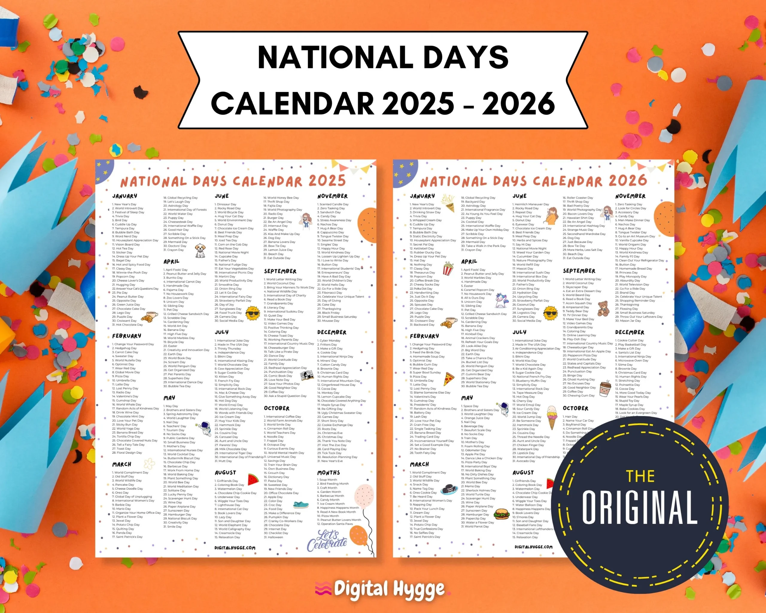National Days Calendar Printable 2026 National Holidays Calendar 