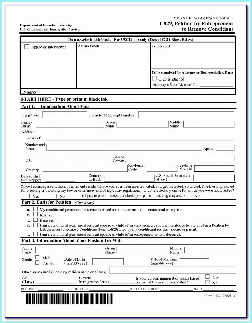 Naturalization Form N 400 Instructions Printable