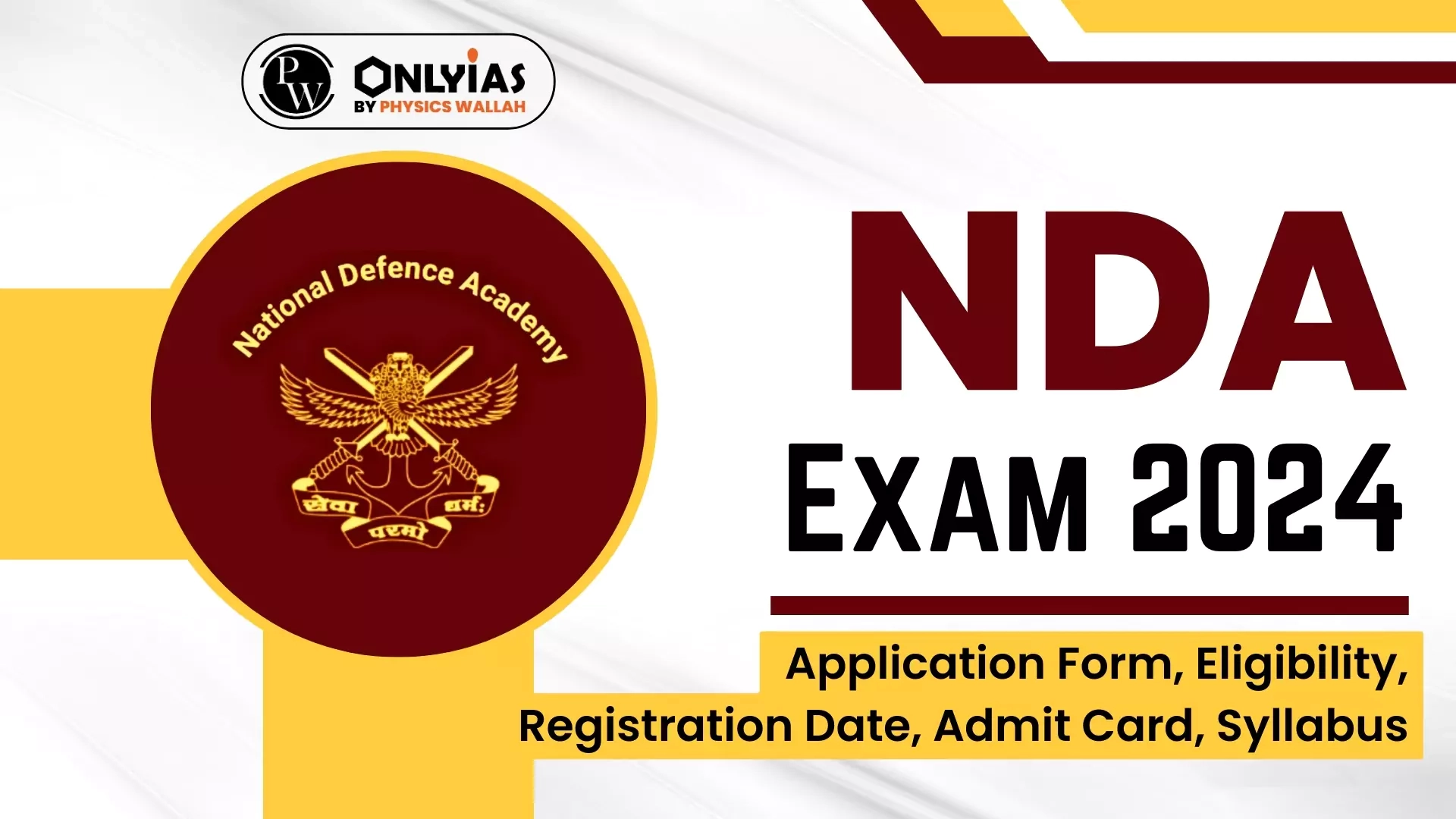 Nda Form Online Application 2024