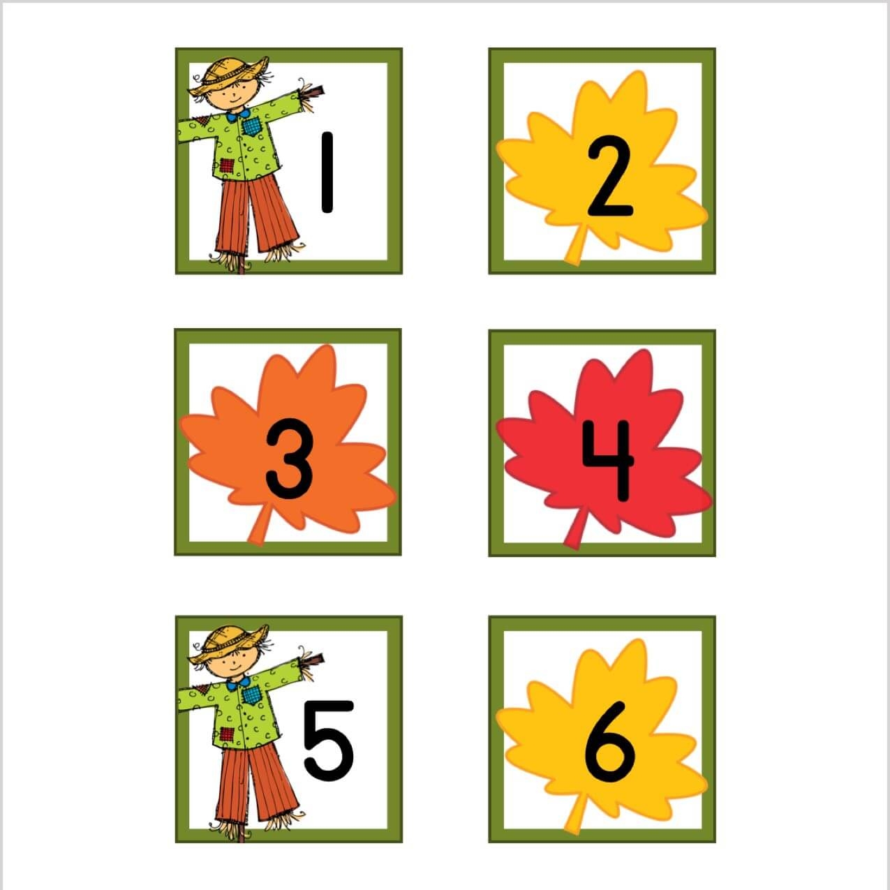 November Calendar Number Printable