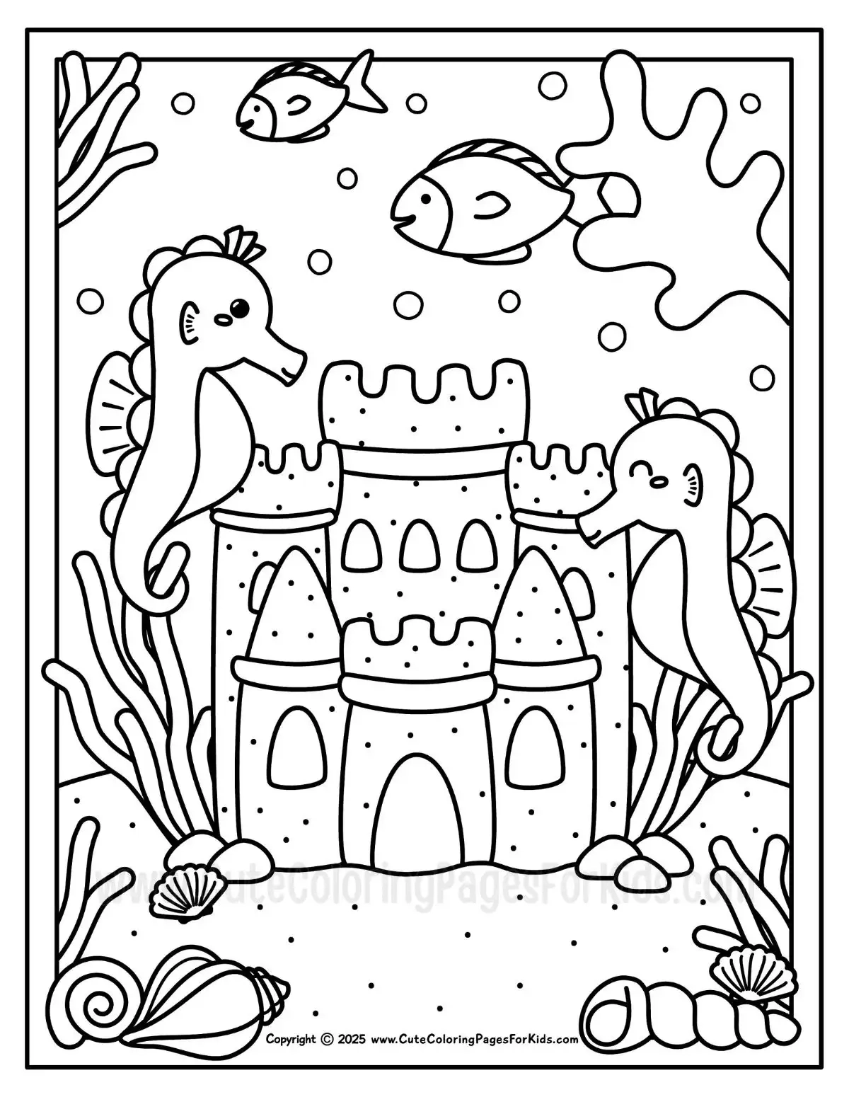 Ocean Coloring Pages Free PDF Printables Cute Coloring Pages 