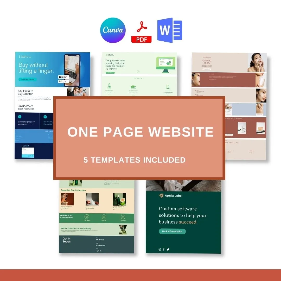 Printable Website Template