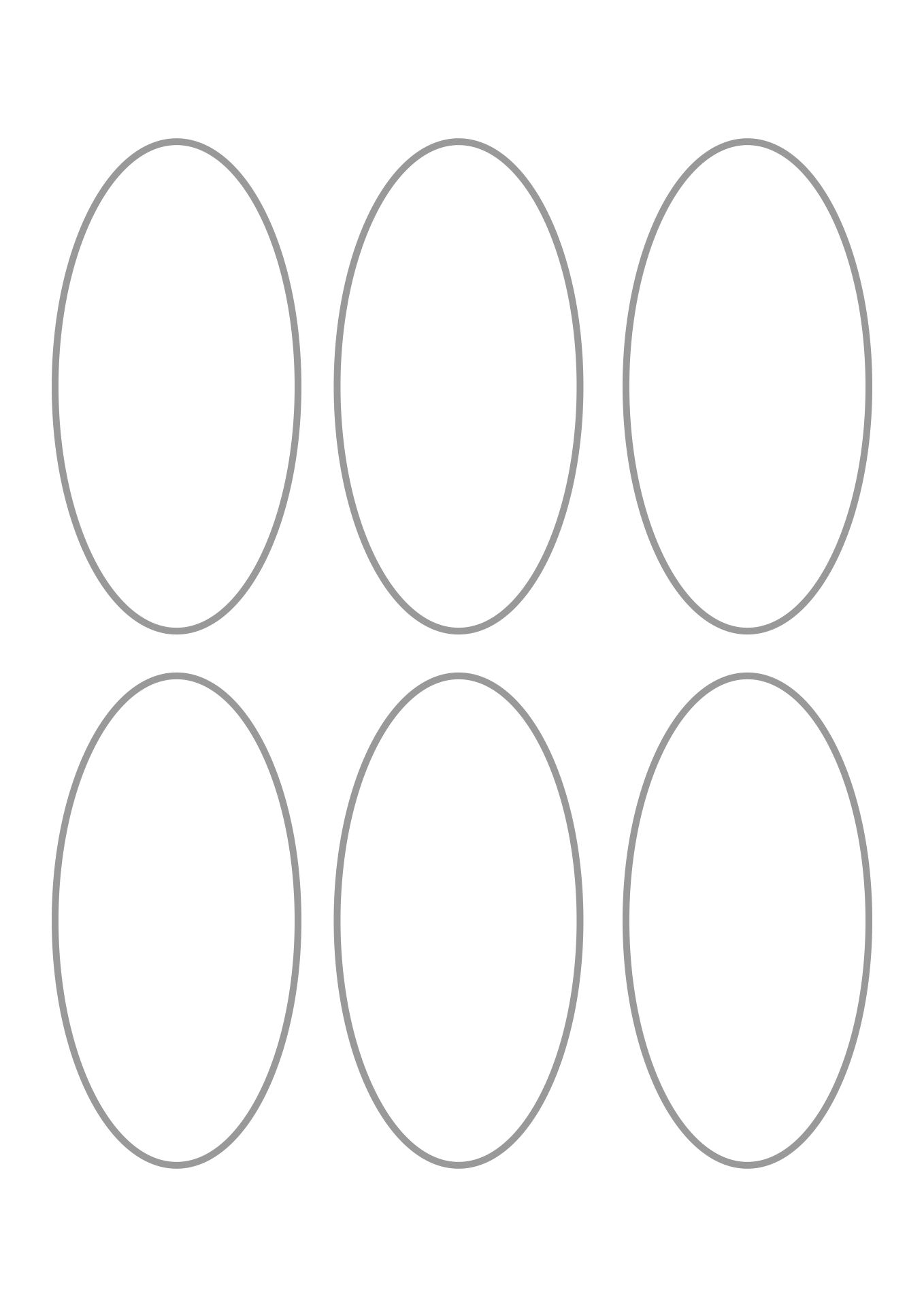 Oval Printable Template
