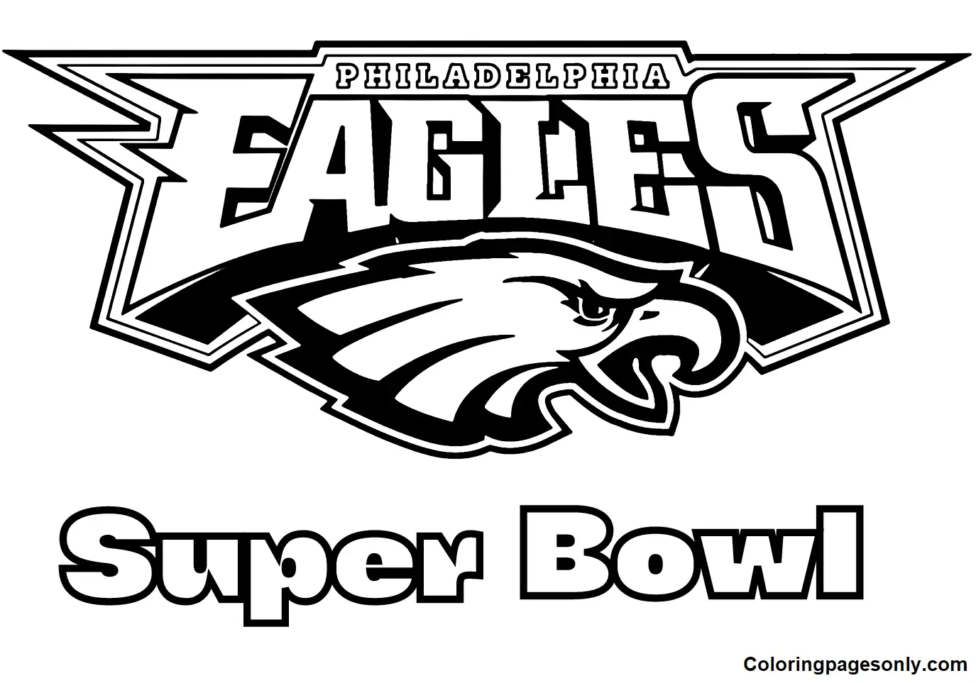 Philadelphia Eagles Coloring Pages To Print Free Printable 