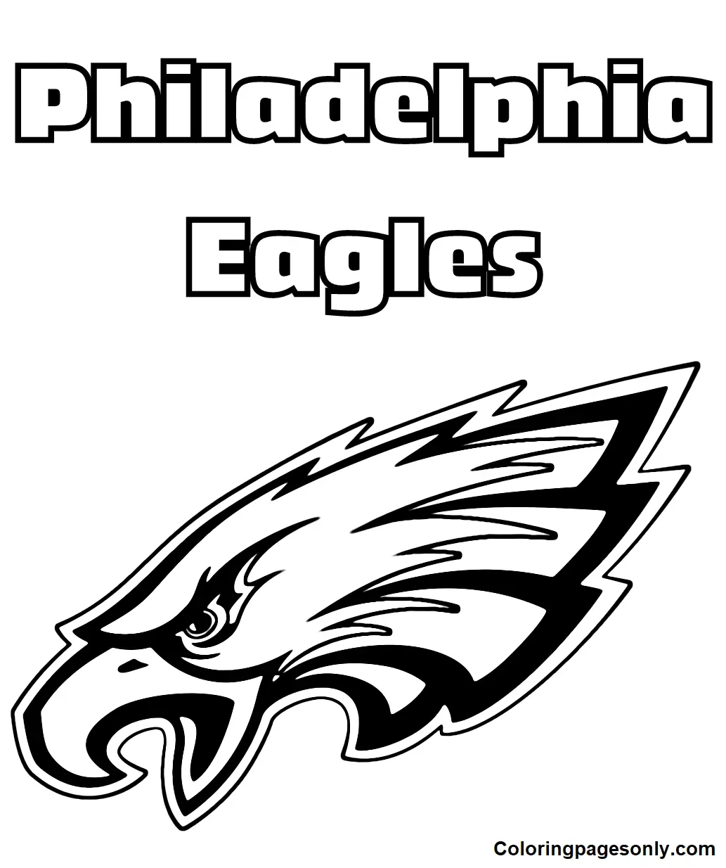 Philadelphia Eagles Coloring Pages To Print Free Printable 