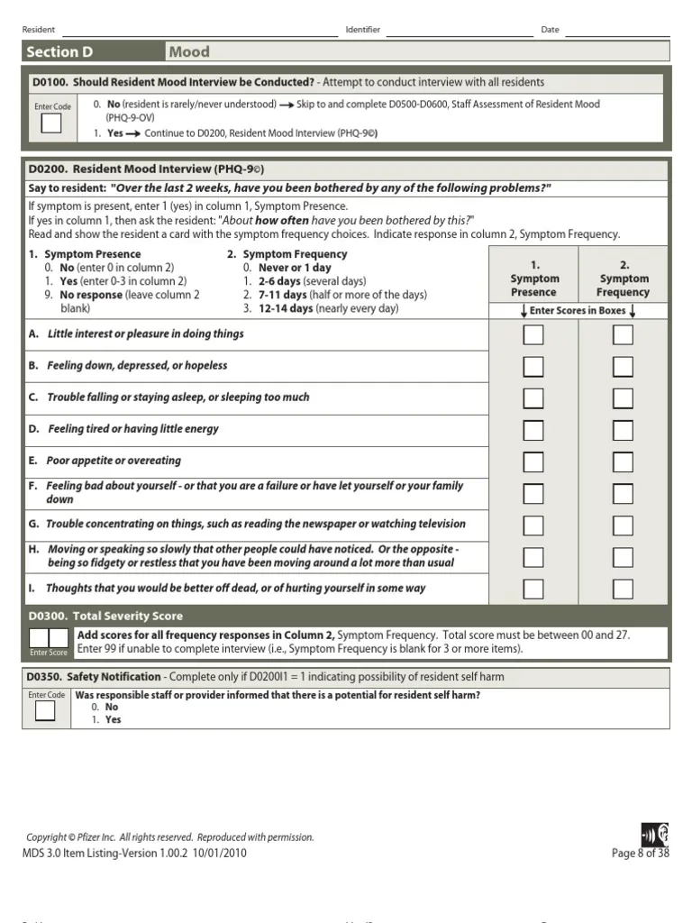 Mds 3.0 Form Pdf