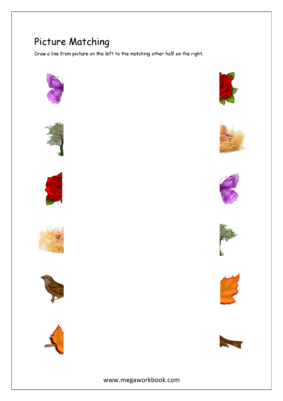 Free Printable Matching Worksheets For Adults