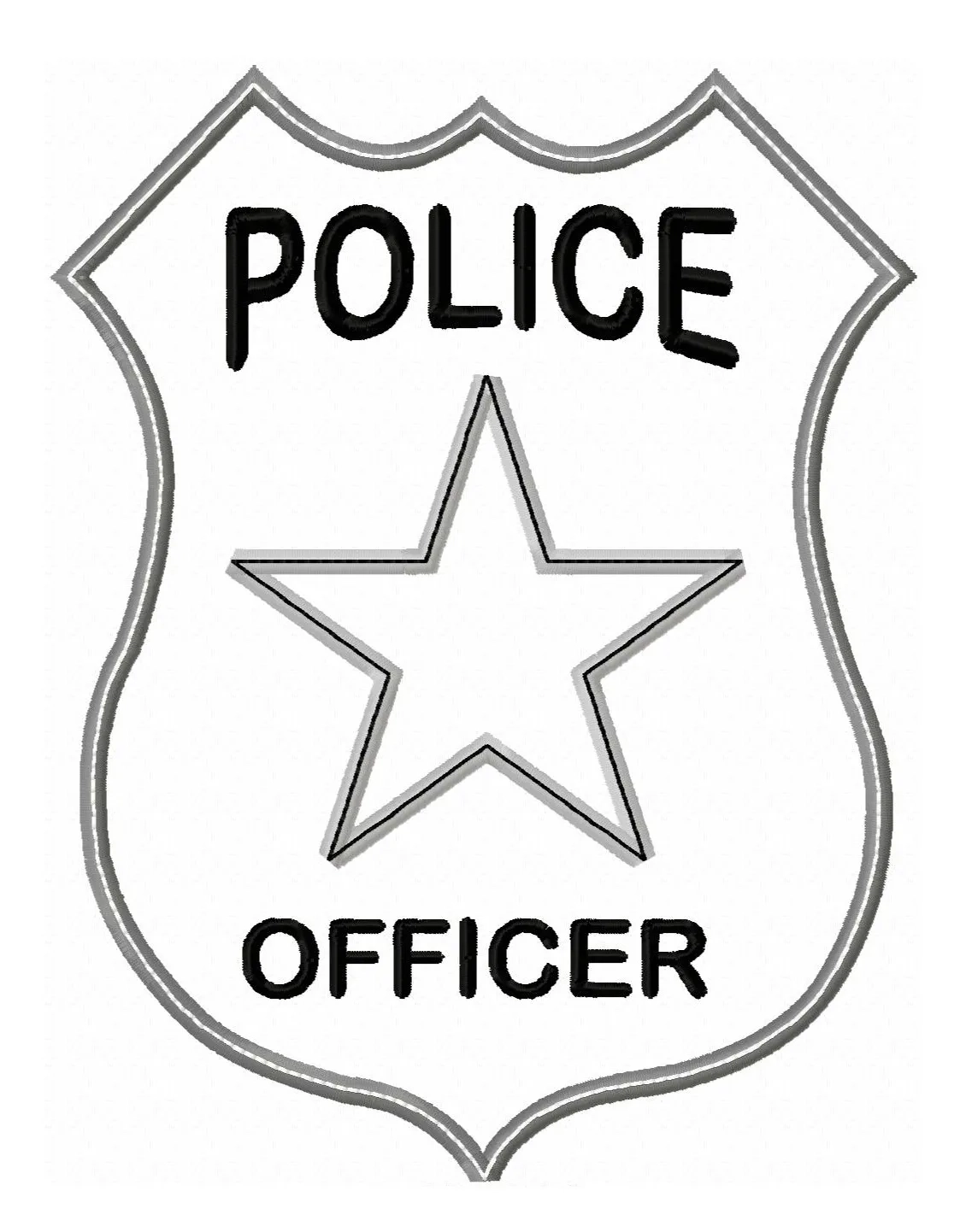 Police Badge Printable Printable Weekly Planner