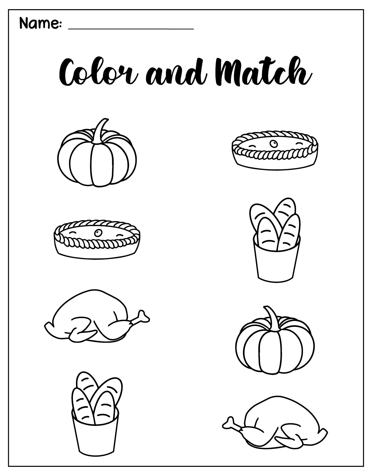 Preschool Thanksgiving Food Activities 10 Free PDF Printables 