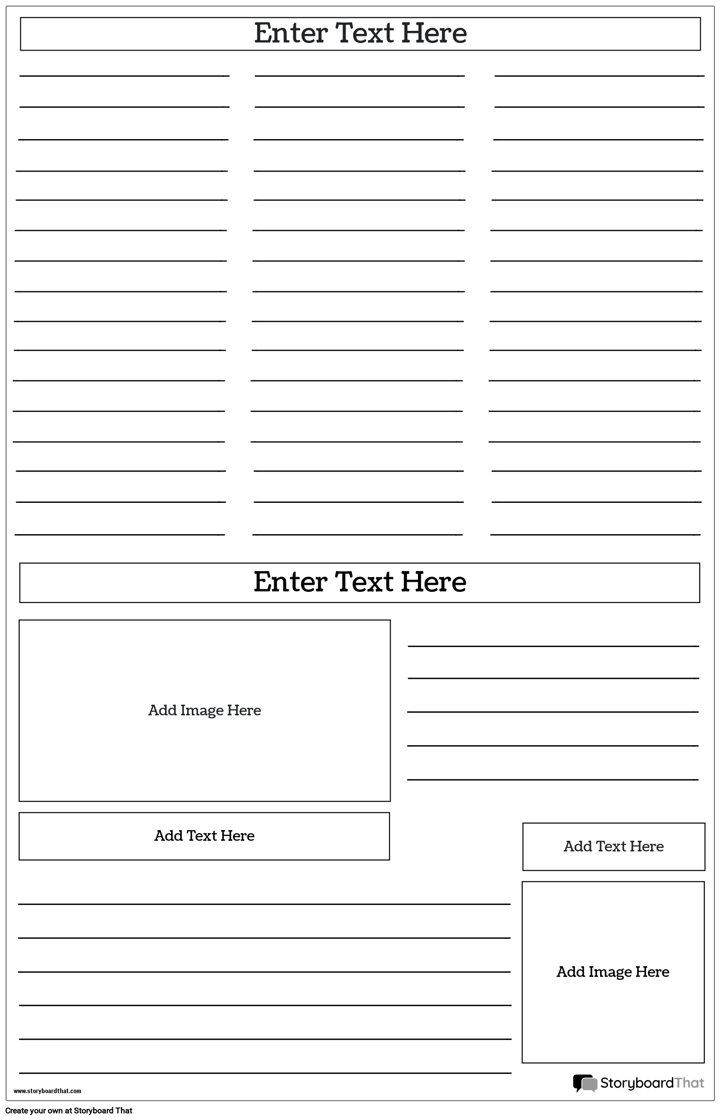 Blank Newspaper Template Printable