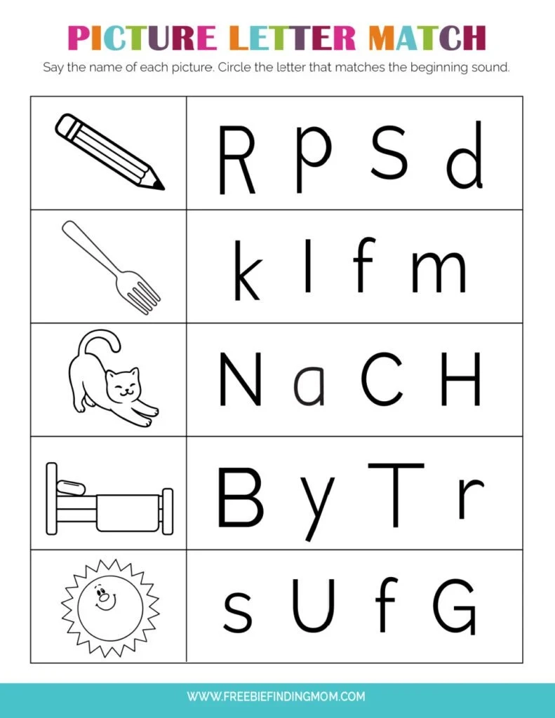 Printable Letter Worksheets