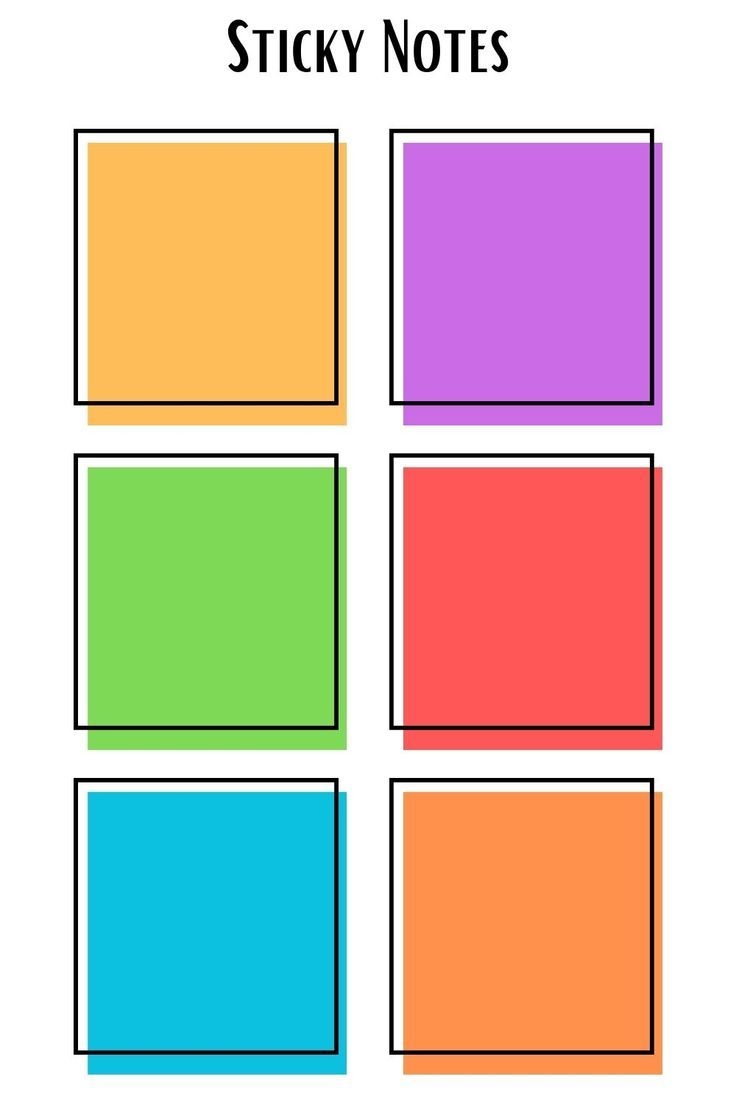 Printable Sticky Note Template