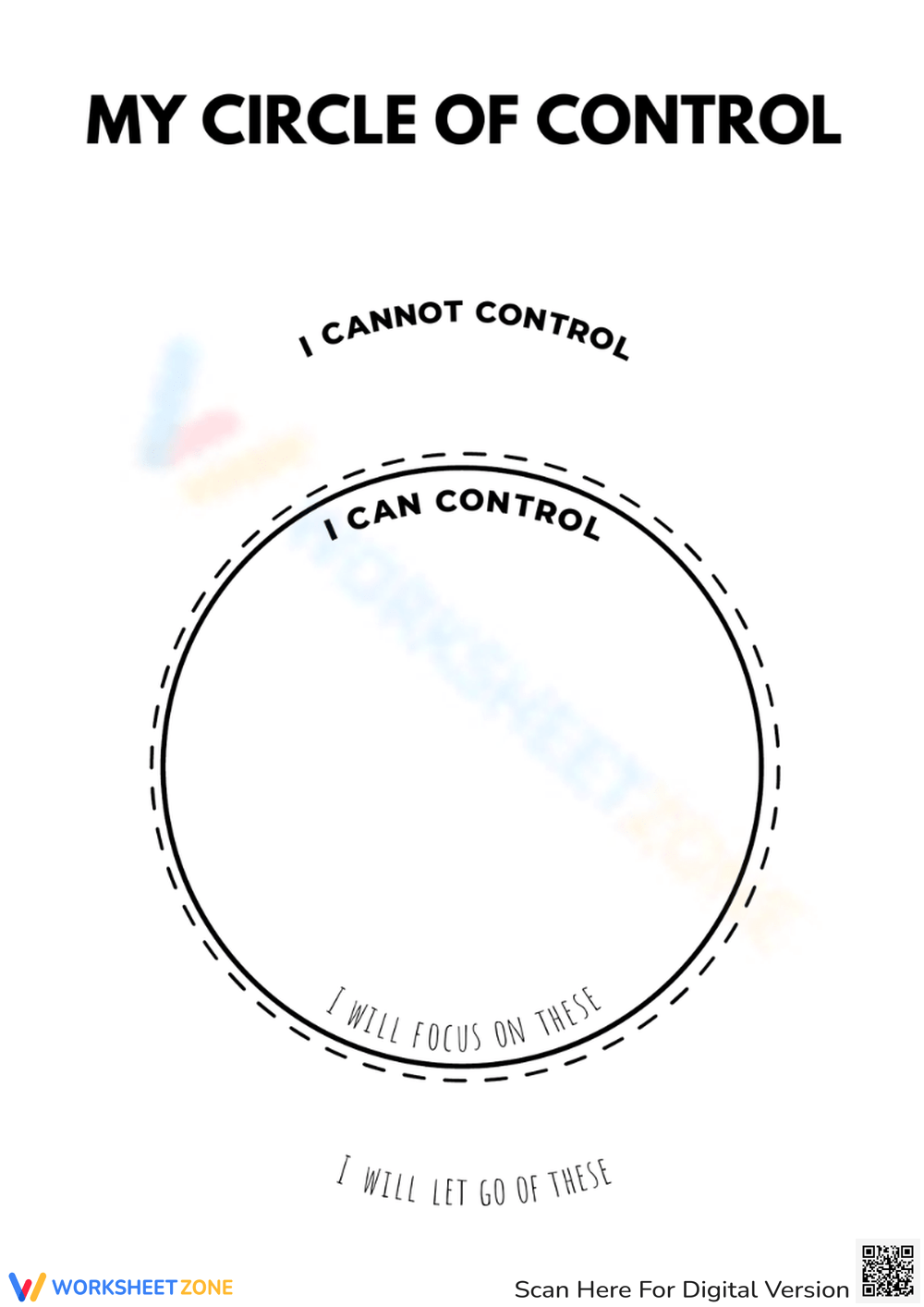 Printable Circle Of Control