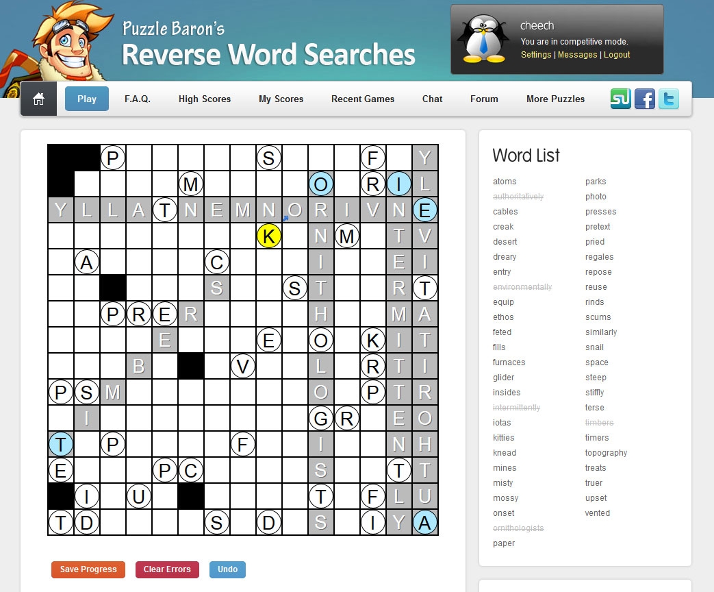 Printable Clueless Crosswords Puzzle Baron