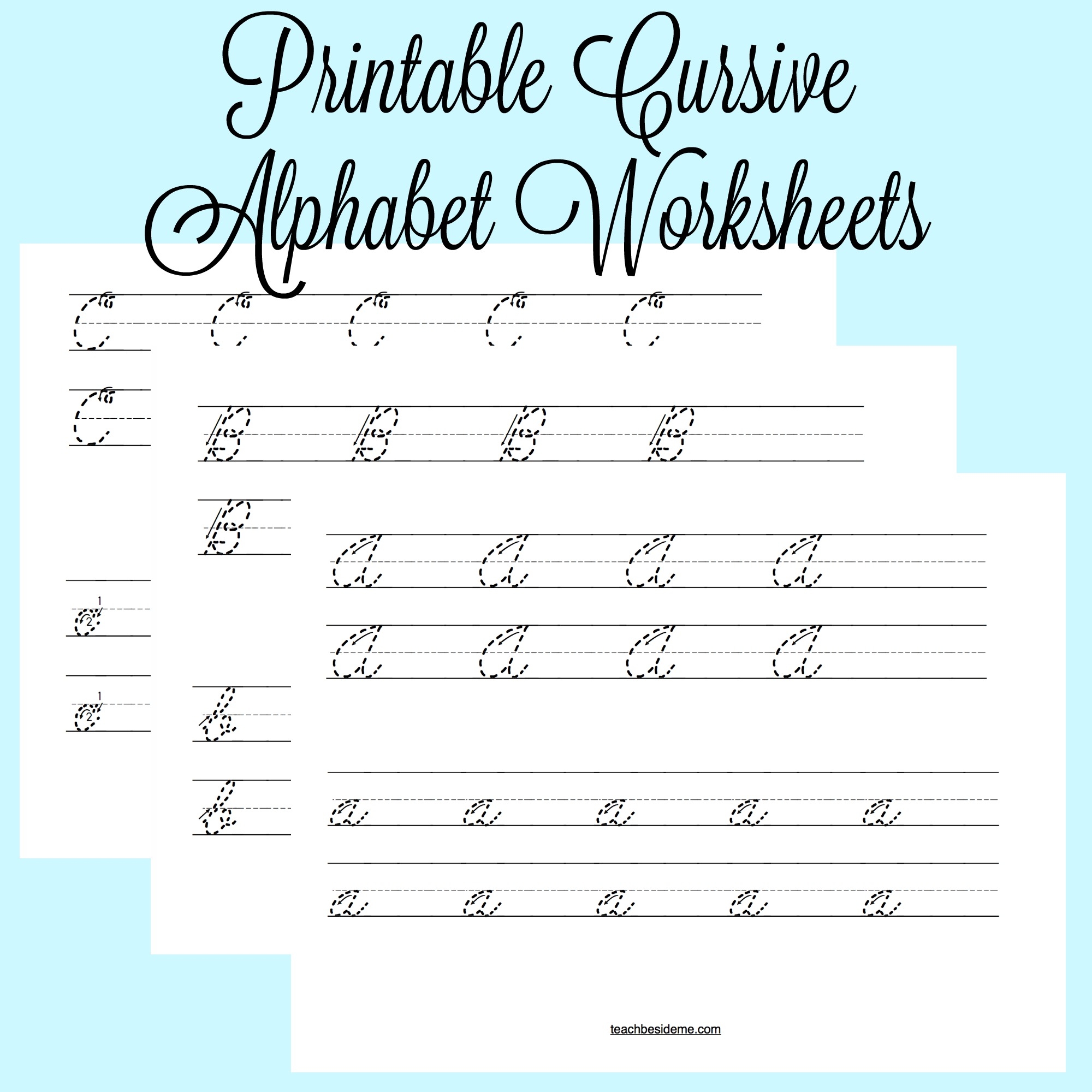 Cursive Practice Printable Sheets