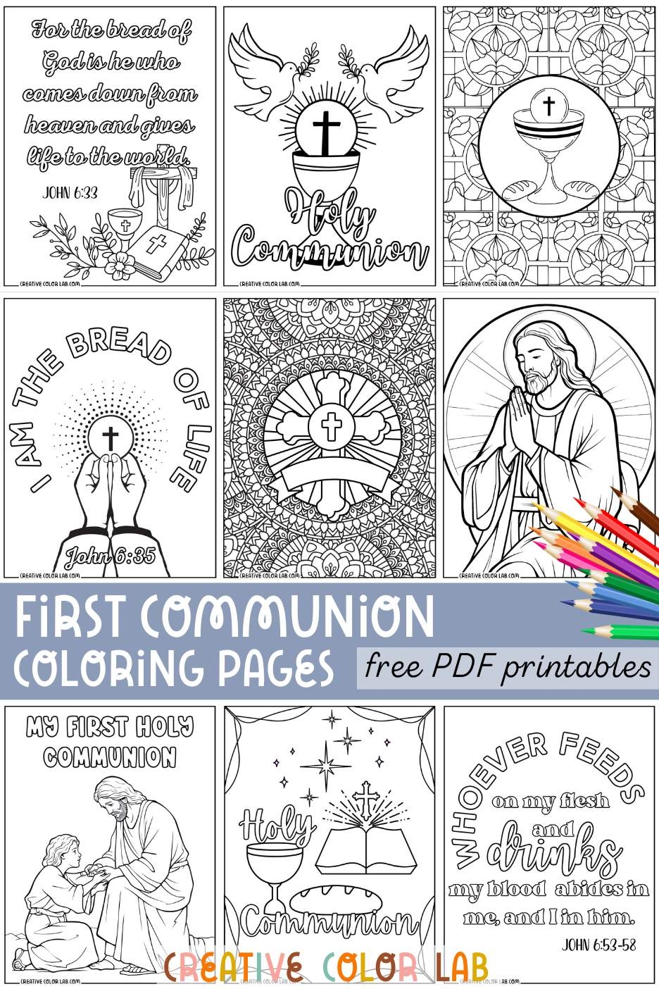 Free Printable First Communion Worksheets Pdf