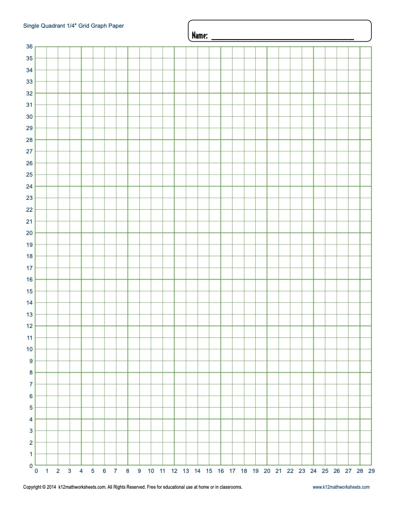 Free Printable 14 Count Graph Paper
