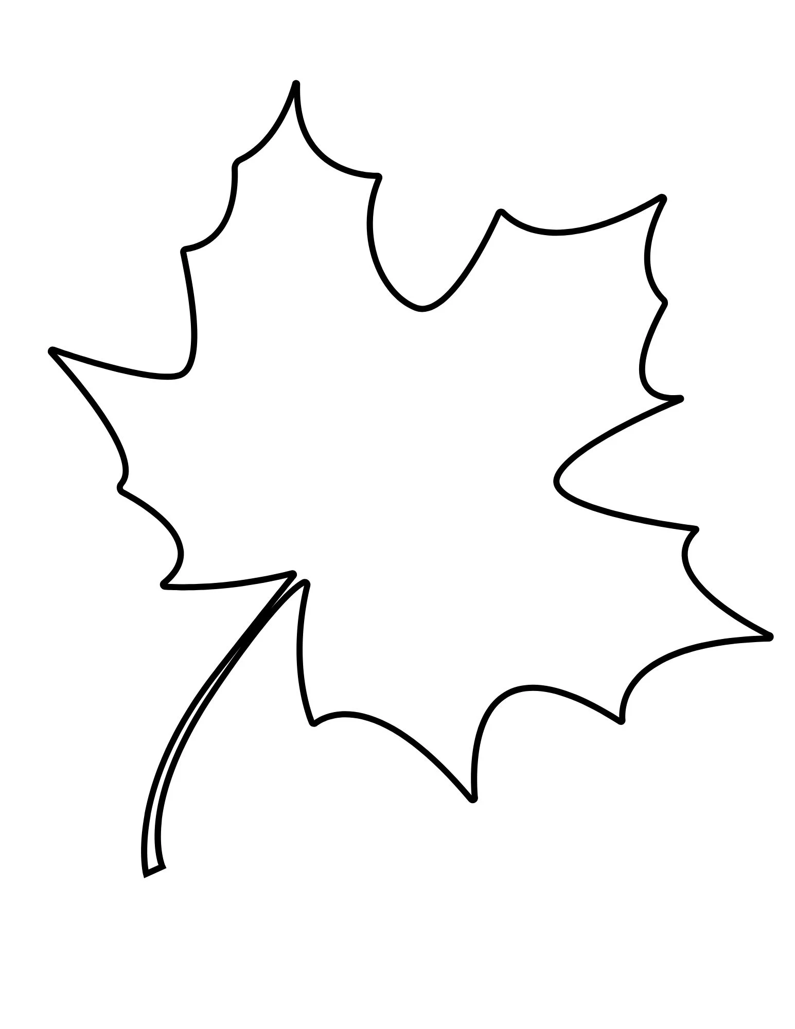 Fall Leaves Cut Out Printable Leaf Template