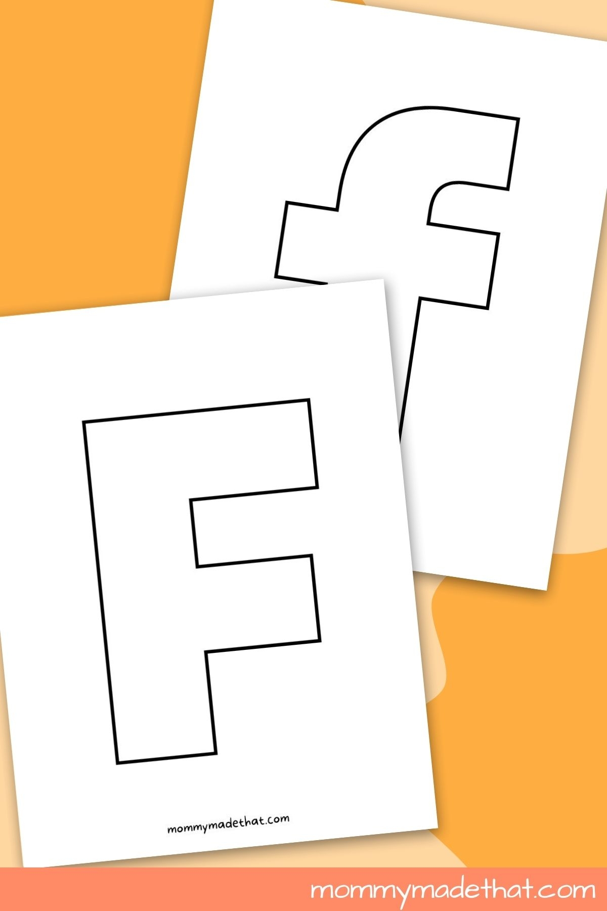 Letter F Template Printable